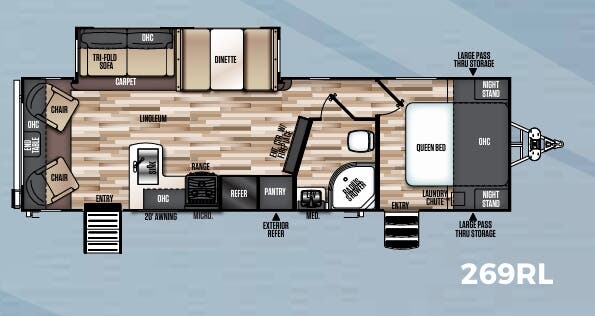 View 2019 Forest River Salem Hemisphere GLX 269RL complete specs and manufacturer brochures