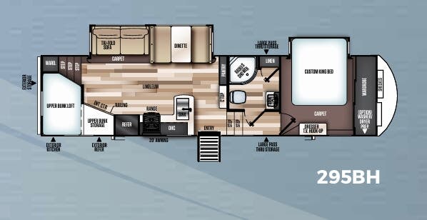 View 2019 Forest River Salem Hemisphere GLX 295BH complete specs and manufacturer brochures