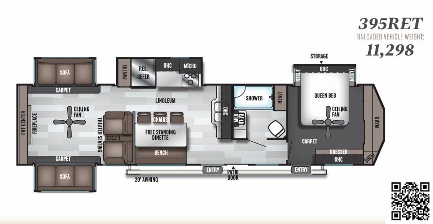 View 2019 Forest River Salem Villa Estate 395RET complete specs and manufacturer brochures