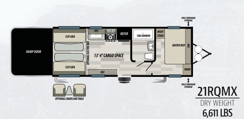 View 2019 Forest River Shockwave 21RQMX complete specs and manufacturer brochures