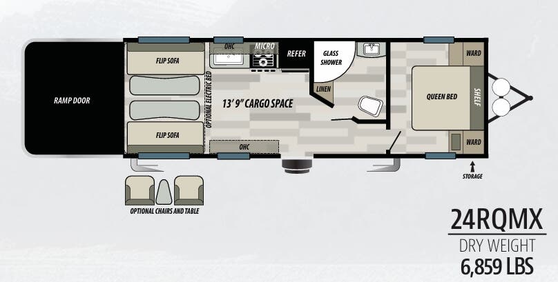 View 2019 Forest River Shockwave 24RQMX complete specs and manufacturer brochures