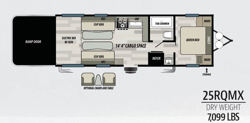 View 2019 Forest River Shockwave 25RQMX complete specs and manufacturer brochures
