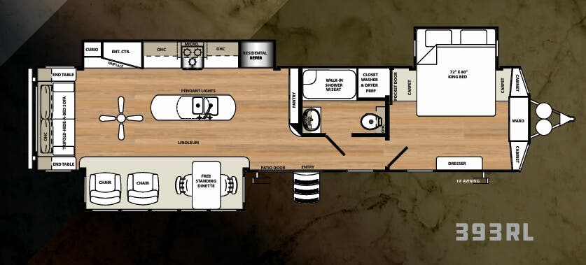 View 2019 Forest River Sierra Destination 393RL complete specs and manufacturer brochures