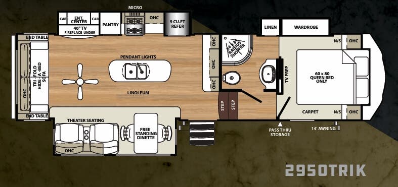 View 2019 Forest River Sierra HT 2950TRIK complete specs and manufacturer brochures