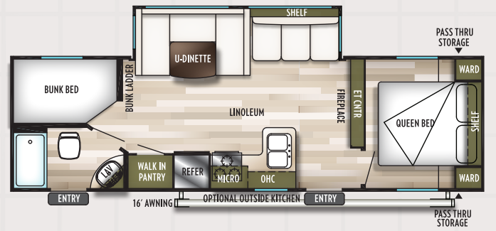 View 2019 Forest River Wildwood X-Lite 263BHXL complete specs and manufacturer brochures