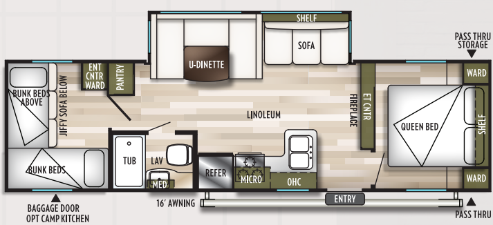 View 2019 Forest River Wildwood X-Lite 273QBXL complete specs and manufacturer brochures