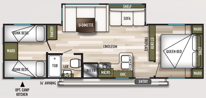 View 2019 Forest River Wildwood X-Lite 282QBXL complete specs and manufacturer brochures