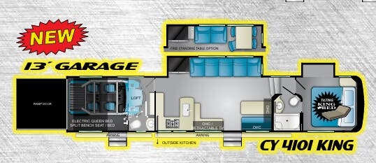 View 2019 Heartland Cyclone 4101 complete specs and manufacturer brochures