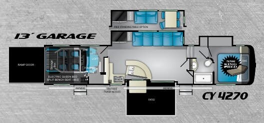 View 2019 Heartland Cyclone 4270 complete specs and manufacturer brochures