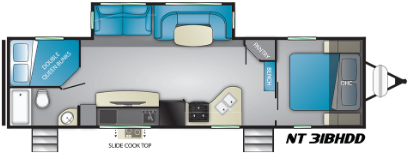View 2019 Heartland North Trail 31 BHDD complete specs and manufacturer brochures