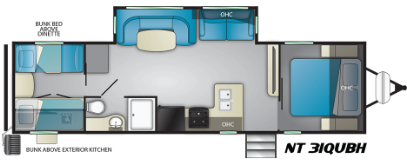 View 2019 Heartland North Trail 31 QUBH complete specs and manufacturer brochures