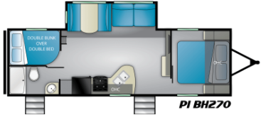 View 2019 Heartland Pioneer BH 270 complete specs and manufacturer brochures