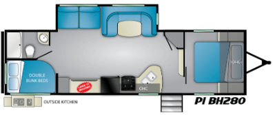 View 2019 Heartland Pioneer BH 280 complete specs and manufacturer brochures