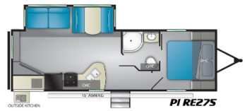 View 2019 Heartland Pioneer RE 275 complete specs and manufacturer brochures