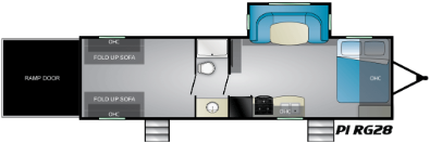 View 2019 Heartland Pioneer RG 28 complete specs and manufacturer brochures