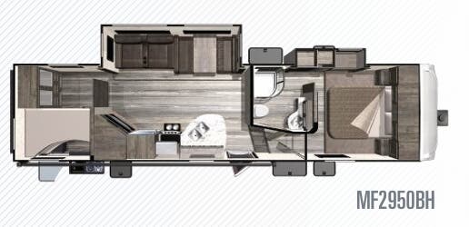View 2019 Highland Ridge Mesa Ridge Lite MF2950BH complete specs and manufacturer brochures