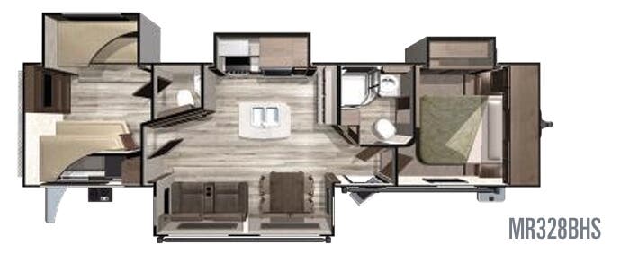 View 2019 Highland Ridge Mesa Ridge MR328BHS complete specs and manufacturer brochures