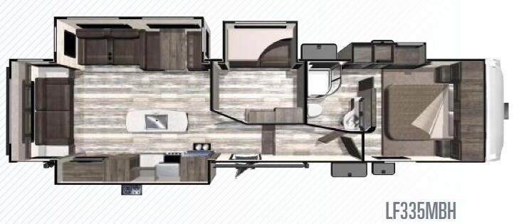 View 2019 Highland Ridge Open Range Light LF335MBH complete specs and manufacturer brochures
