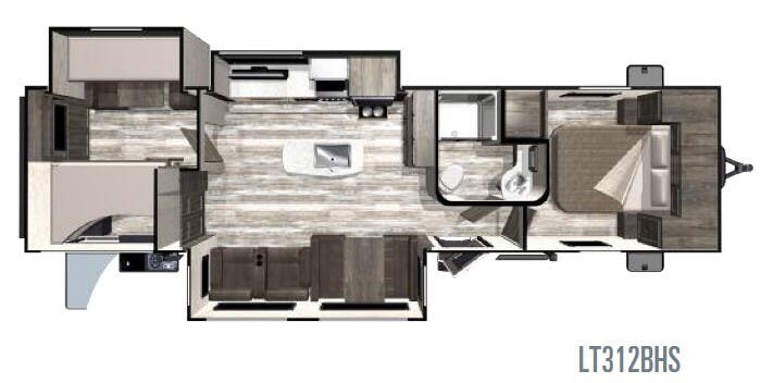 View 2019 Highland Ridge Open Range Light LT312BHS complete specs and manufacturer brochures