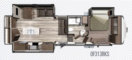 View 2019 Highland Ridge Open Range OF313RKS complete specs and manufacturer brochures