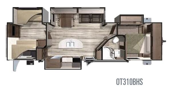 View 2019 Highland Ridge Open Range OT310BHS complete specs and manufacturer brochures
