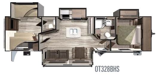 View 2019 Highland Ridge Open Range OT328BHS complete specs and manufacturer brochures