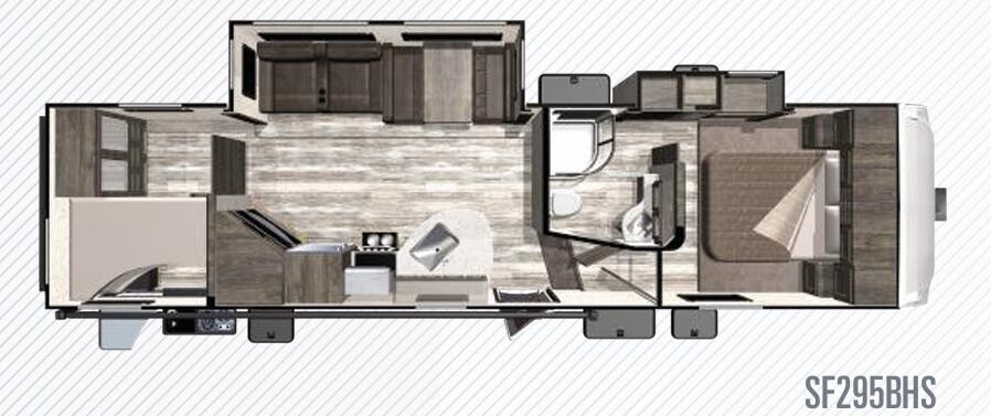 View 2019 Highland Ridge Silverstar Limited SF295BHS complete specs and manufacturer brochures