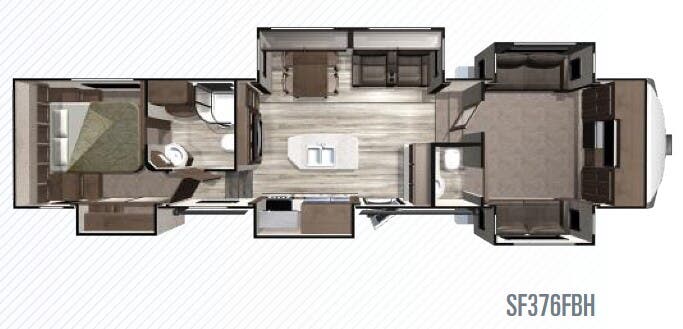 View 2019 Highland Ridge Silverstar SF376FBH complete specs and manufacturer brochures
