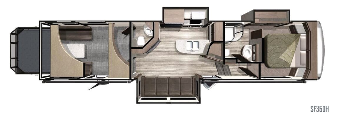 View 2019 Highland Ridge Silverstar THX SF350H complete specs and manufacturer brochures