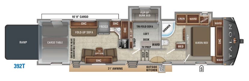 View 2019 Jayco Talon 392T complete specs and manufacturer brochures