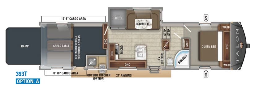 View 2019 Jayco Talon 393T complete specs and manufacturer brochures