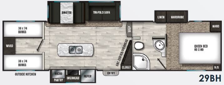 View 2019 Shasta Phoenix Lite 29BH complete specs and manufacturer brochures