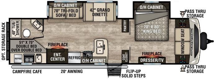 View 2019 Venture RV SportTrek Touring Edition STT312VBH complete specs and manufacturer brochures