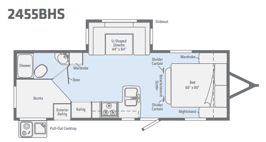 View 2019 Winnebago Minnie 2455BHS complete specs and manufacturer brochures