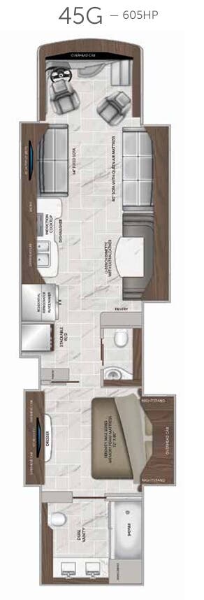 View 2020 American Coach American Eagle 45G complete specs and manufacturer brochures