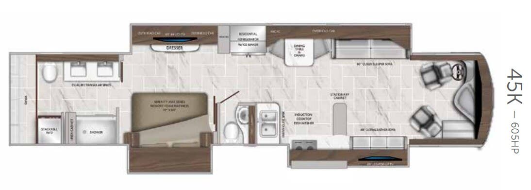 View 2020 American Coach American Eagle 45K complete specs and manufacturer brochures