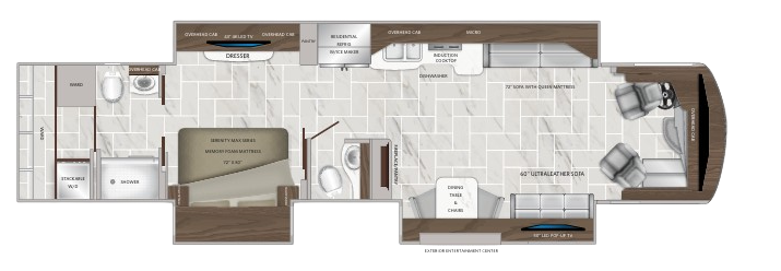 View 2020 American Coach American Revolution 42Q complete specs and manufacturer brochures