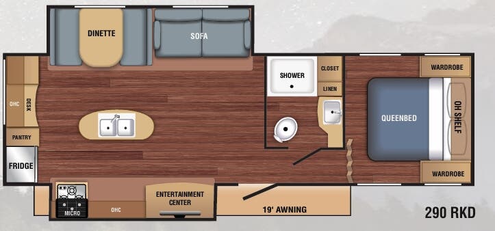 View 2020 Braxton Creek BX 290RKD complete specs and manufacturer brochures