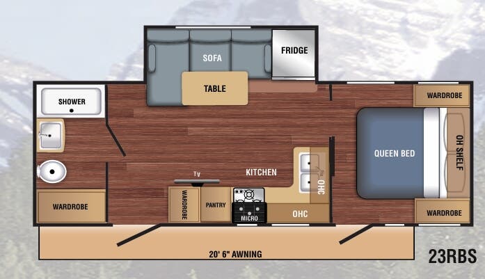 View 2020 Braxton Creek LX 23RBS complete specs and manufacturer brochures