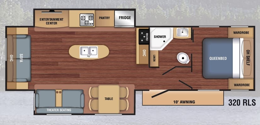 View 2020 Braxton Creek LX 320RLS complete specs and manufacturer brochures