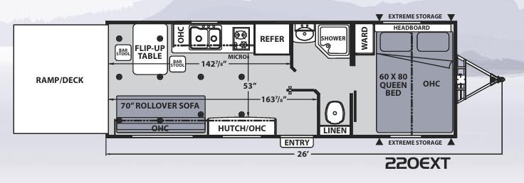 View 2020 Coachmen Apex Nano 220EXT complete specs and manufacturer brochures