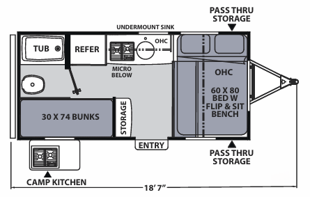 View 2020 Coachmen Apex Tera 15T complete specs and manufacturer brochures