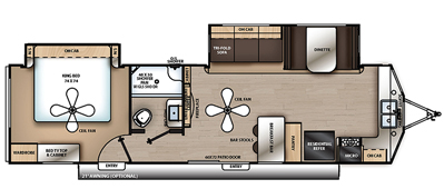 View 2020 Coachmen Catalina Destination 33FKDS complete specs and manufacturer brochures