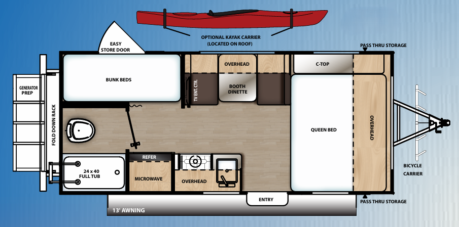 View 2020 Coachmen Catalina Expedition 192BH complete specs and manufacturer brochures
