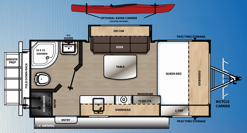 View 2020 Coachmen Catalina Expedition 192EQS complete specs and manufacturer brochures