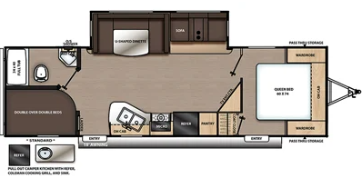 View 2020 Coachmen Catalina Legacy Edition 263BHSCK complete specs and manufacturer brochures