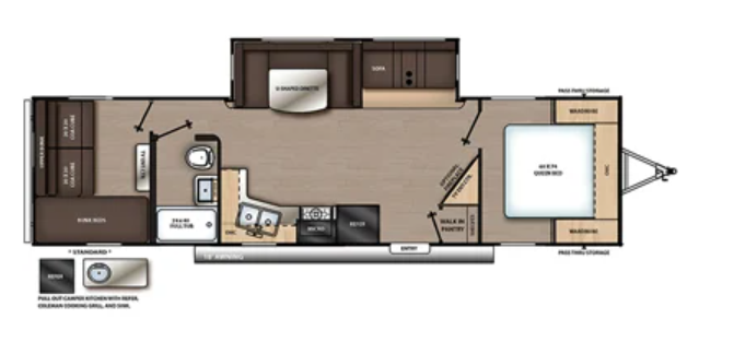View 2020 Coachmen Catalina Legacy Edition 303QBCK complete specs and manufacturer brochures