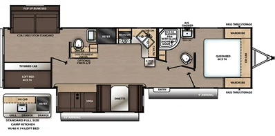 View 2020 Coachmen Catalina Legacy Edition 313DBDSCK complete specs and manufacturer brochures