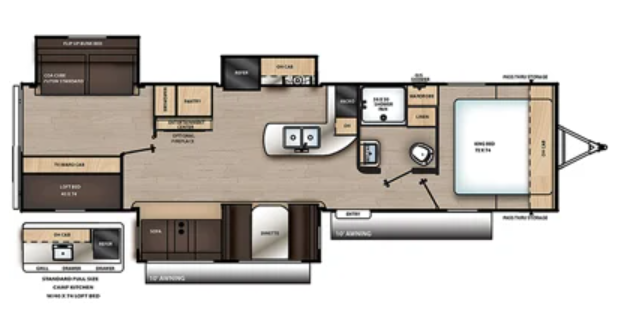 View 2020 Coachmen Catalina Legacy Edition 333BHTSCK complete specs and manufacturer brochures