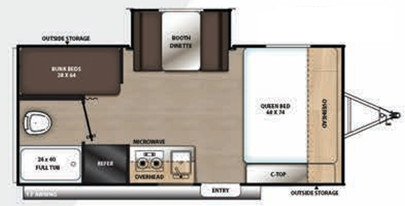 View 2020 Coachmen Catalina Summit Series 7 174BHS complete specs and manufacturer brochures